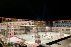 The Lights Ice Rink at night