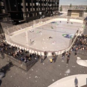 The Beacon by EPIC ice rink rendering
