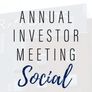 Annual Investor Meeting & Social