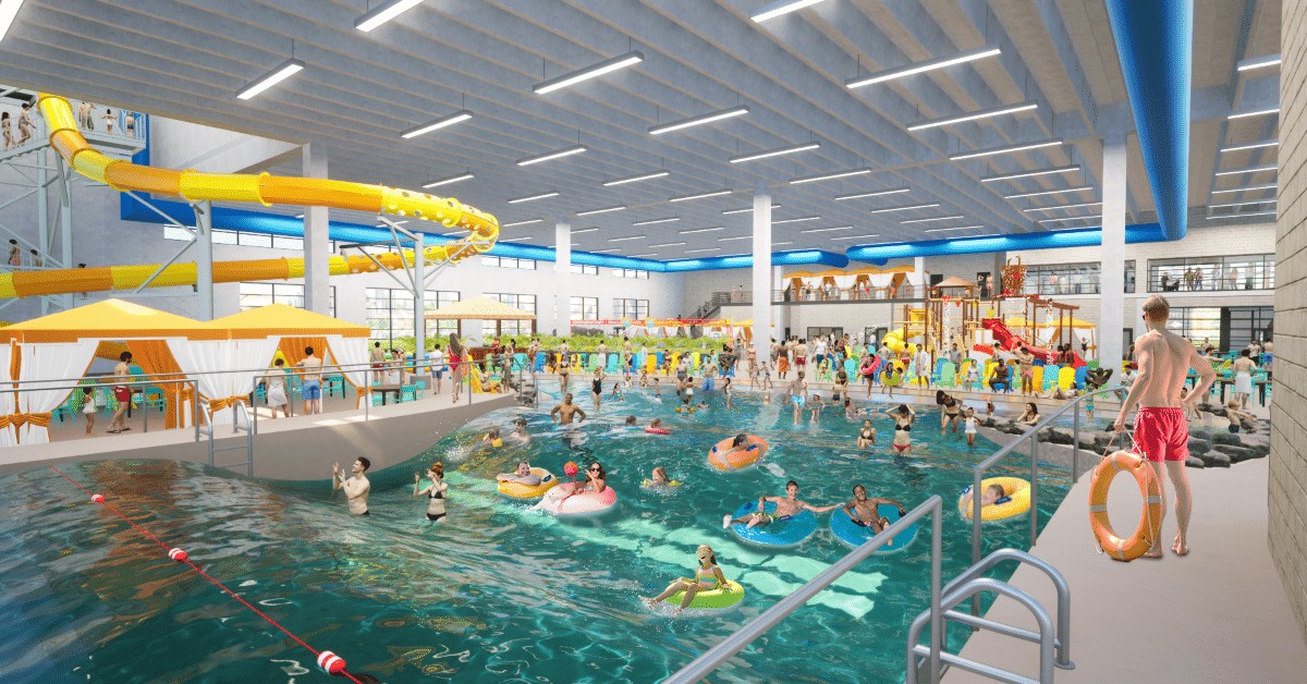 Rendering of what the water park resort will look like.